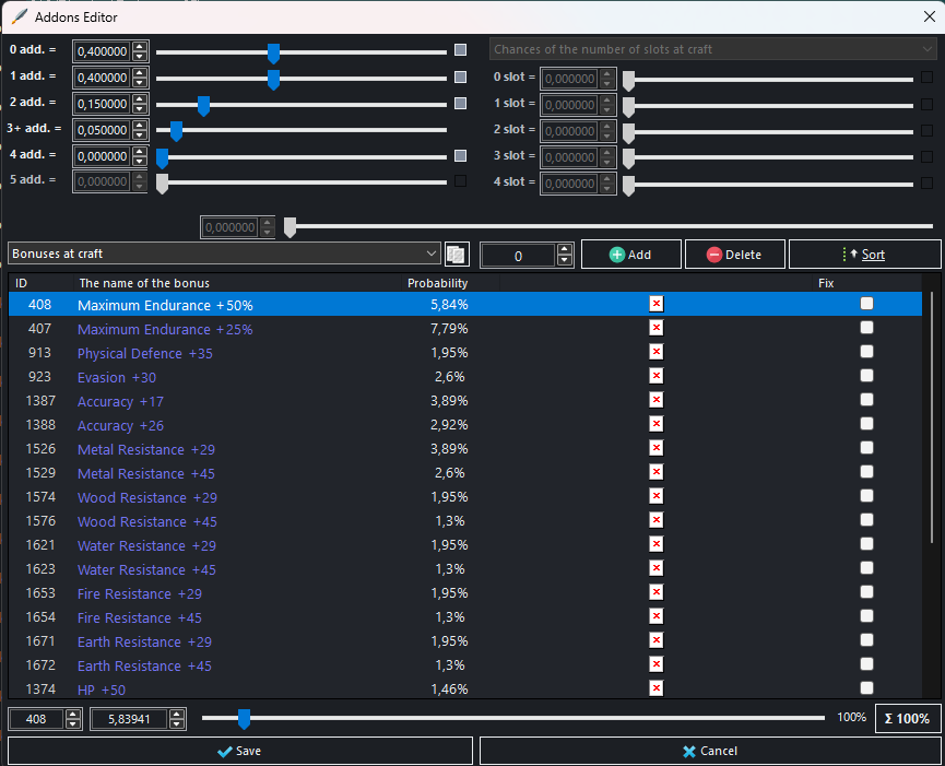 Addons Editor